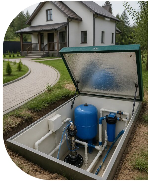Автономное водоснабжение дома в Москве от 155460 р. | ВСиВ МастерМск